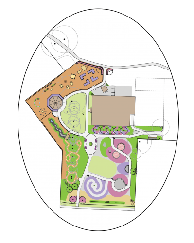 Design map of Lucy Maud Montgomery Children's Garden