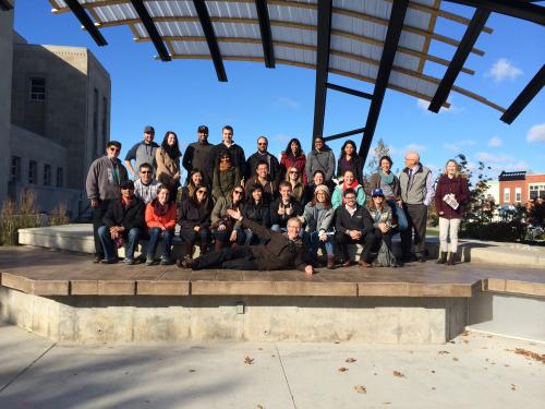 Group Photo of students visiting Town of Goderich