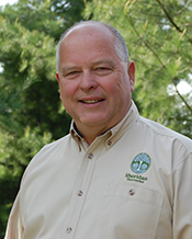 Photo of Karl Stensson, trees in background