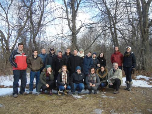 Rural Planning and Development students with trees in background