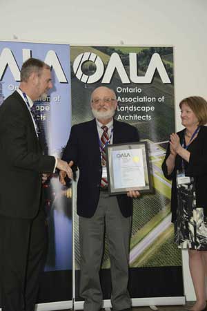 George McKibbon receives OALA Honourary Member award