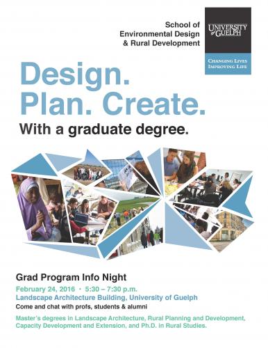 SEDRD Graduate Program Information Night