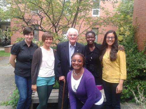 Students meet with Dr. Bill Winegard