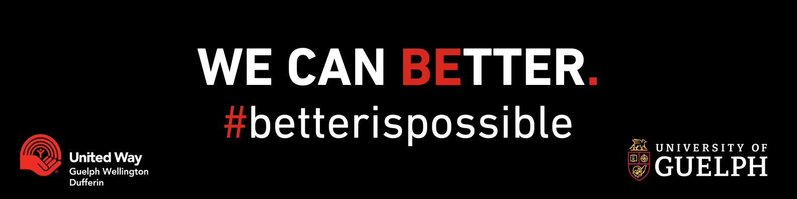 A black banner with the words "We Can BEtter" and #betterispossible