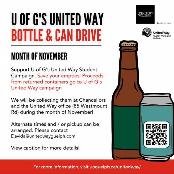 Flyer showing Bottle Drive Info