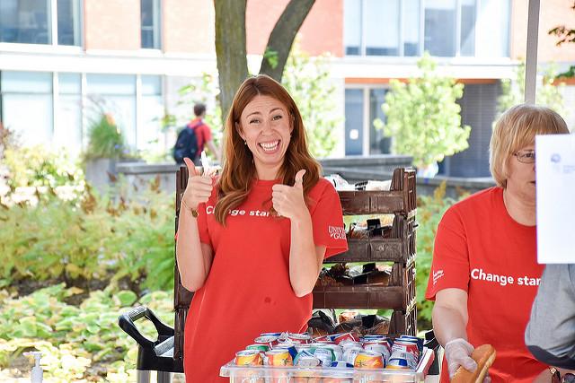 Volunteers at United Way Kickoff.