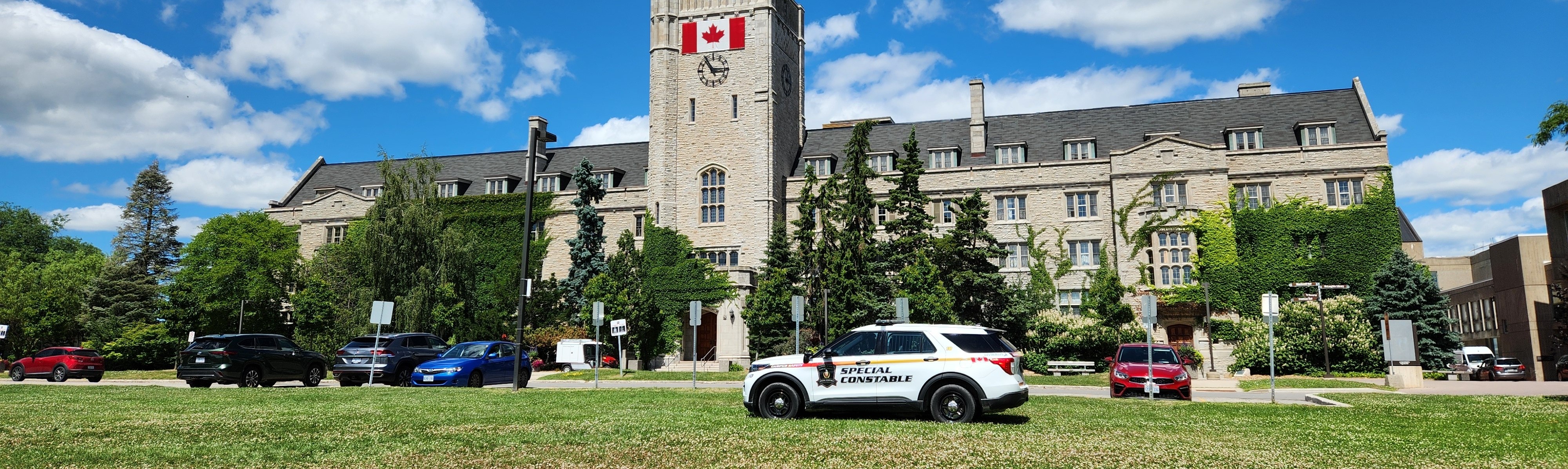 Campus Police on Johnston Green 
