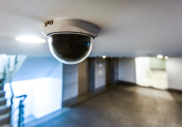 Security Camera on Ceiling