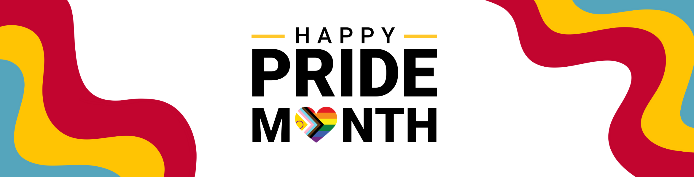 A graphic celebrating Pride Month. 