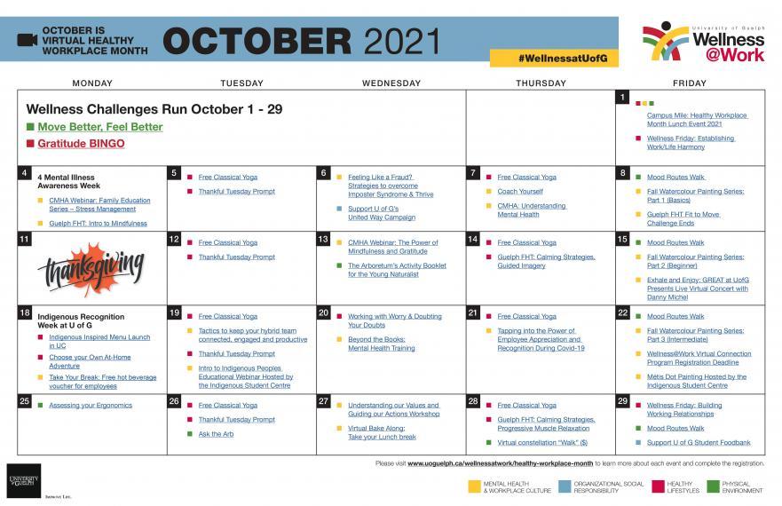October 2021 calendar