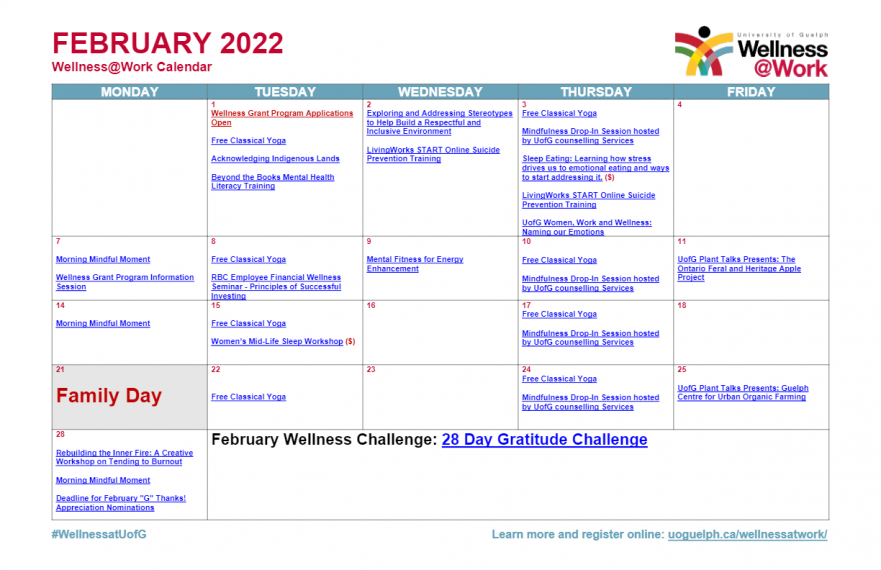 February 2022 Calendar Image