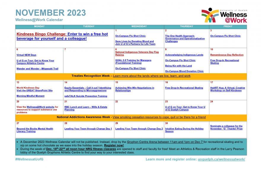 November 2023 calendar 