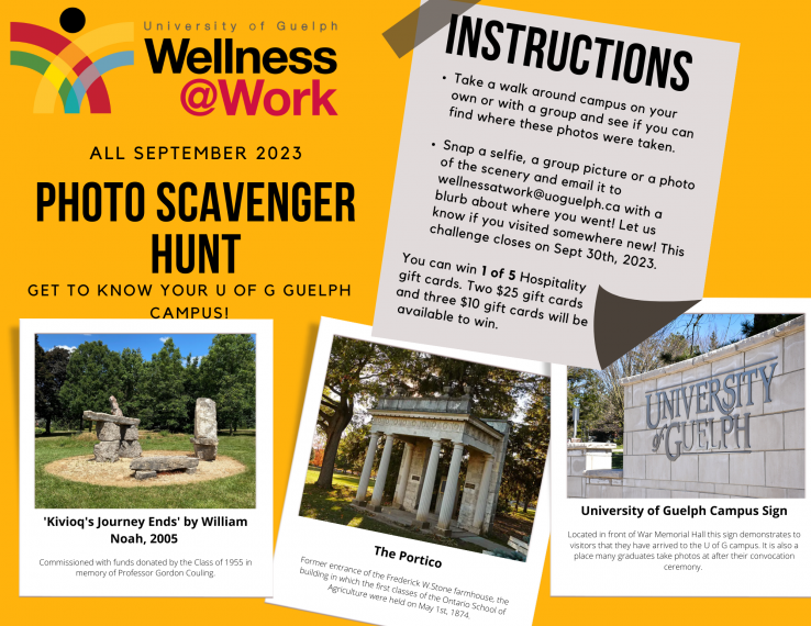 Photo Scavenger Hunt Challenge Instruction Page 