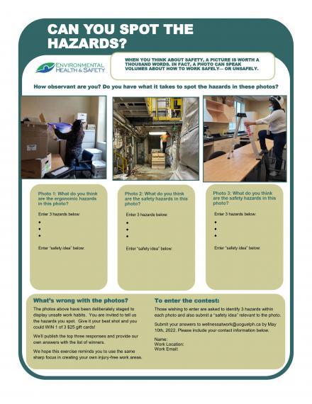 Spot the hazards poster image